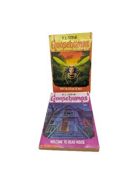 90's Goosebumps Welcome Dead House R.L Stine 15th print Afraid of bees 9th print